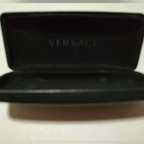 Versace Authentic Black Designer Slim Hard CASE ONLY For Eyeglasses Sunglasses - Picture 7 of 8